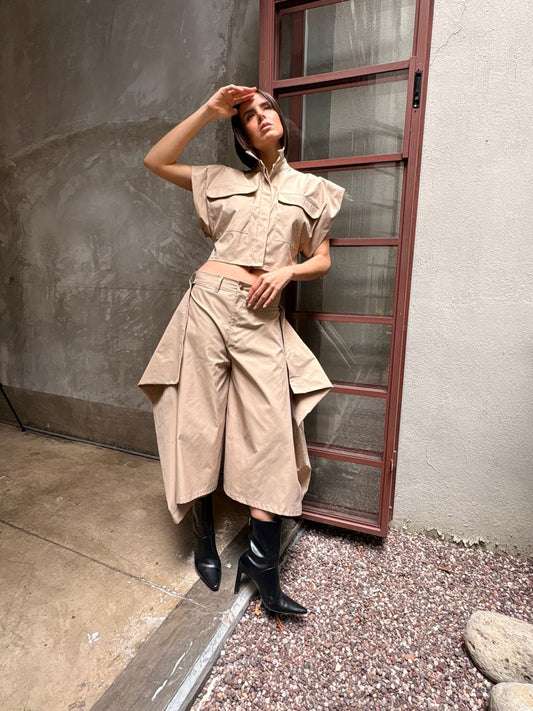 Set Pantalón Picos Gabardina