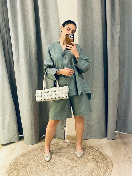 Set Camisa con Short Lino