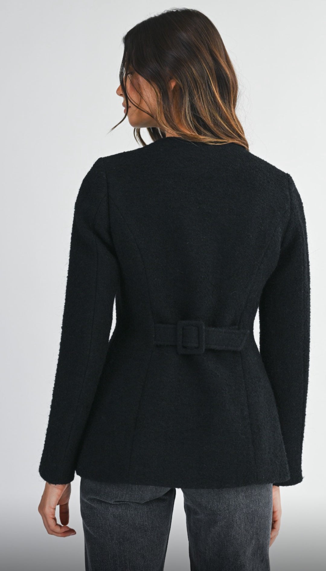 Saco Negro Lana