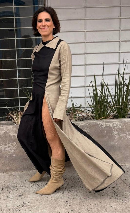 Blusón Bicolor Moka