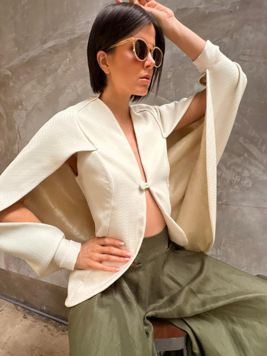 Chaleco con Capa Ivory