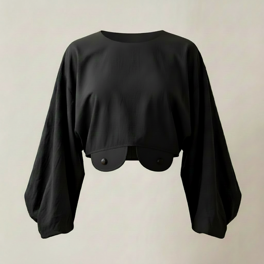 Blusa Crop Fluida Casual S21 05-26