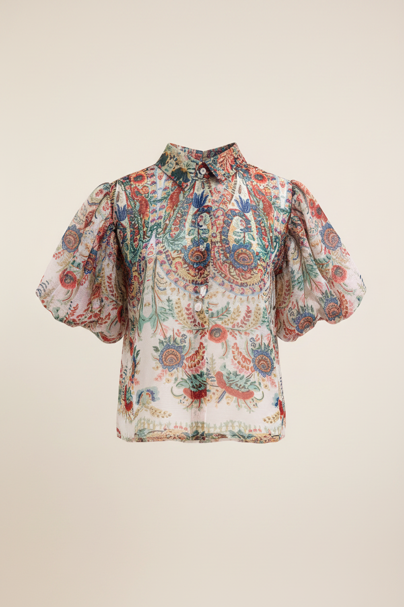 Blusa Fluida Estampado Casual SC 05-26