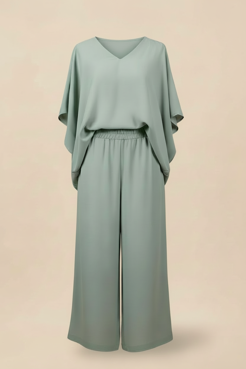 Set Pantalón y Blusa Fluida Casual SC 05-26