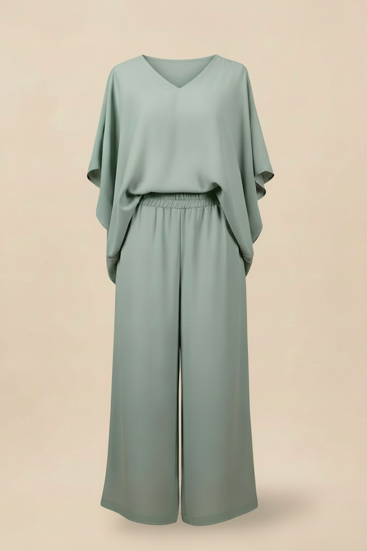 Set Pantalón y Blusa Fluida Casual SC 05-26