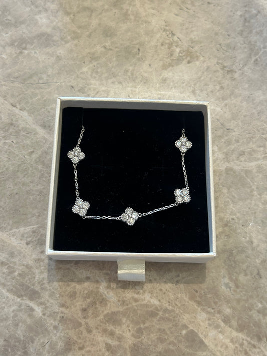 EP Pulsera Moissonita Plata platino 18K